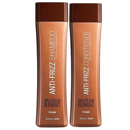 Anti-Frizz Shampoo and Conditioner by Brazilian Blowout, 12 fl oz each.